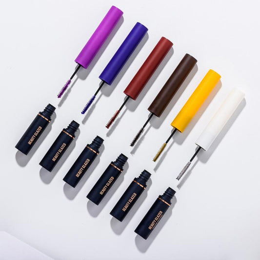 Traci K BEAUTY GLAZED 3D Mascara Lengthening Black Lash Eyelash Extension Eye Lashes Brush Beauty Makeup Long-wearing Colorful Mascara