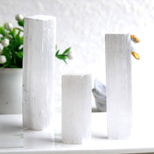Load image into Gallery viewer, 20g Natural White Selenite Rough Sticks Minerals Specimen Point Healing Crystal Wand Irregular Shape Making Stone Home Decor 1PC