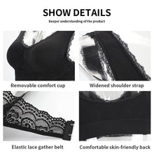 Load image into Gallery viewer, Bra Sexy Bralette Push up woman Lace plus size bra underwear Lingerie female Bh Bras for Stanik Seamless Bra Pitted Crop Top