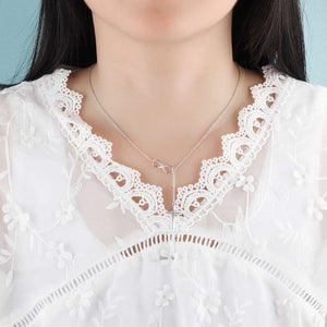 Cross & Infinity Solid 925 Sterling Silver Pendant Necklace Women Fine Jewelry