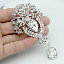 Load image into Gallery viewer, CHANEL Inspired Designer Fashion Women Large Brooches Pearls Rhinestones Crystal Pin Jewelry