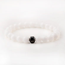 Load image into Gallery viewer, Cylinder Hematite Bracelets For Men Classic Nature Stone Beads Bracelets & Bangles Homme Yoga Jewelry UNISEX