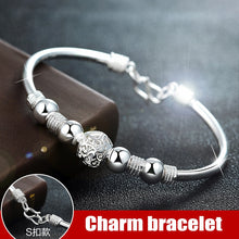 Load image into Gallery viewer, 3 Style New 925 sterling silver Lucky Charm Bracelet Cuff Bracelets For Women Bangles Fashion Jewelry