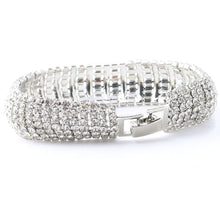 Load image into Gallery viewer, 1 Pcs Crystal Rhinestone Jewelry Gold/Silver Color Bracelet Chain Women Pageant Bridesmaid Wedding Party Hot Sale Gift Crystal Bracelet