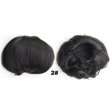 Load image into Gallery viewer, Audrey Hepburn Traci K Beauty Synthetic Straight Hair Bun Donut Drawstring Chignon Clip on Cover Updos Women's Hairpiece