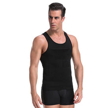 Load image into Gallery viewer, Be-In-Shape Men Slimming Body Shaper Waist Trainer Vest Tummy Control Posture Shirt Back Correction Abdomen Tank Top Shaperwear