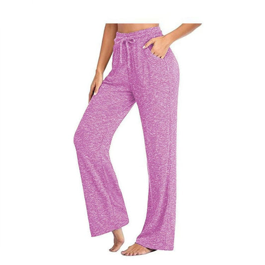 New Fashion Empire Bandage Women's Long Pants 2021 Casual Loose Solid Pocket Ladies Straight-leg Pants Plus Size