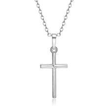 Load image into Gallery viewer, Fashion Female Cross Pendants dropshipping Gold Black Color Crystal Jesus Cross Pendant Necklace Jewelry For Men/Women Wholesale