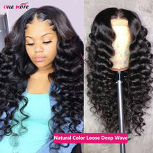 Load image into Gallery viewer, Highlight Loose Deep Wave Wig Colored Human Hair Wigs Honey Blonde Deep Curly Lace Front Human Hair Wigs Brazilian Closure Wigs