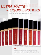 Load image into Gallery viewer, Traci K Beauty Glazed 24 Colors Matte Lip Gloss Natural Long-lasting Waterproof No Fading Non-stick Cup Lip Glaze Sexy Lip Makeup TSLM1