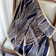Load image into Gallery viewer, 70*70cm Fashion Silk Satin Hair Scarf Women Handkerchief Printed Female Square Head Bandana Small Neck muffler hijab lady gir