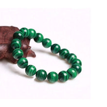 Load image into Gallery viewer, Diabetes Relief/ Anxiety/Depression relief Bracelet Lucky Jewelry Gift Chyscocolla / Malachite/ Black Agate