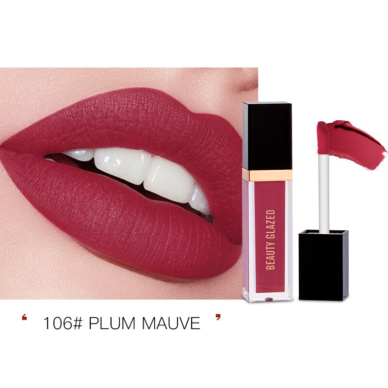 Traci K Beauty Glazed 24 Colors Matte Lip Gloss Natural Long-lasting Waterproof No Fading Non-stick Cup Lip Glaze Sexy Lip Makeup TSLM1