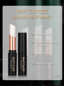Traci K Beauty Glazed Solid Perfume Portable Lipstick Shape Solid Perfume  Long-lasting Balm Body Fragrance Skin Care Essential Oil TSLM1
