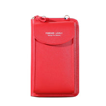 Load image into Gallery viewer, Wallet women Diagonal PU multifunctional mobile phone clutch bag Ladies purse large capacity travel card holder passport cover