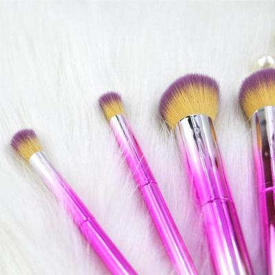 10Pcs Pro (Vegan)Makeup Kits Brushes Cosmetics Brush Tool Beauty Set Rose Red
