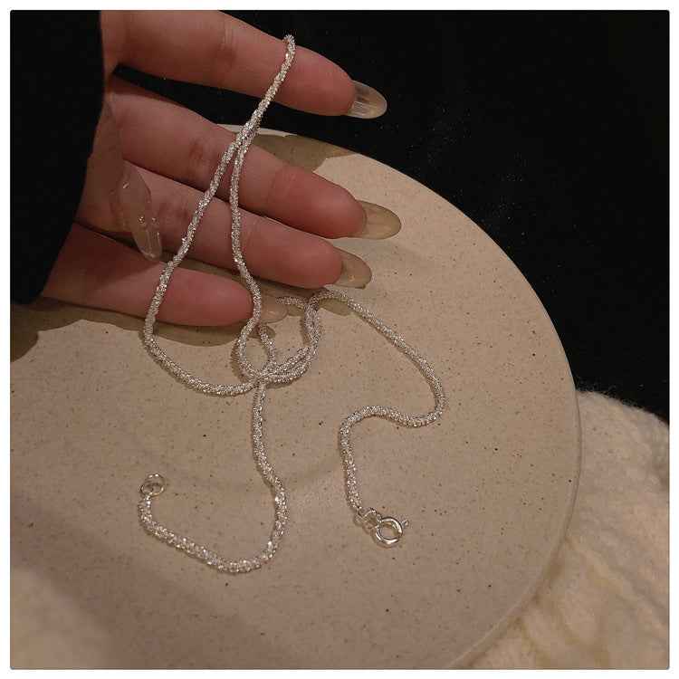Amazing Price! New freshwater pearl necklace retro multi-layer temperament clavicle chain plated platinum zircon pendant cross-border
