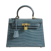 Load image into Gallery viewer, Traci K Collection Crocodile Pattern Kelly Bag European and American retro handbag stone pattern women's bag