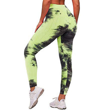 Load image into Gallery viewer, Hot Tie-Dye Yoga Pants Women's Peach Hip Bubble Yoga Pants Quick-Drying Printing Fitness Pants