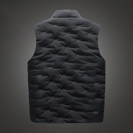 Men's Hooded Thickened Down Cotton Tank Top Plus Size