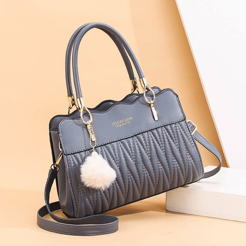 ladies large capacity shoulder bag middle-aged Messenger lubricant handbags supply wholesale
