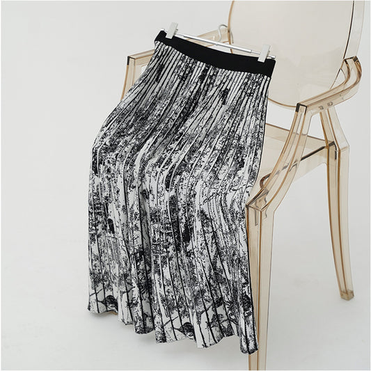 A-shaped Long Skirt