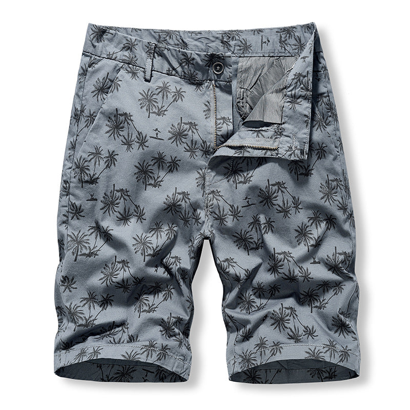 EBay casual shorts men's outdoor sports pure cotton washed overalls versatile five point pants