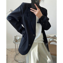 Load image into Gallery viewer, Spring new European and American trendyborn main wind wide shoulders in suits, loose thin thin, casual jacket