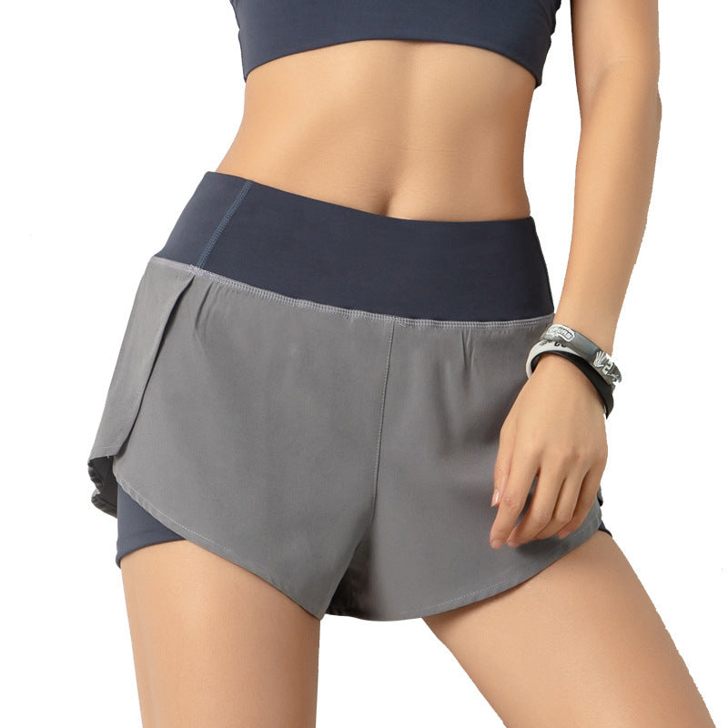 Fitstyle fitness shorts women's summer hot pants night running light proof yoga sports leisure fast dry running breathable