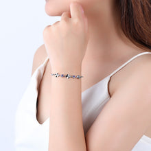 Load image into Gallery viewer, Lucky four-leaf grass hand chain female 925 sterling silver