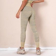 Load image into Gallery viewer, Seamless Striped Yoga Pants Sportswear Running Fitness Pants Women High Waist Tight Trousers