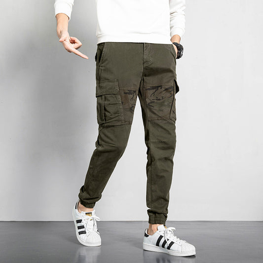 Men's Pocket with camouflage sports cargo pants