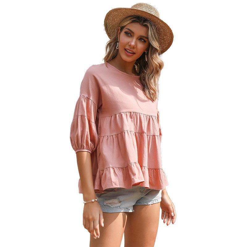 Round neck Medium Sleeve Shirt