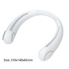 Load image into Gallery viewer, New Portable Hanging Neck Fan Bladeless Fan 3 Speed Adjustable Wearable Neckband Mute Fans USB Rechargeable Neck-mounted Cooler
