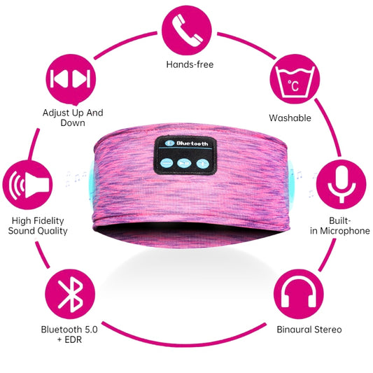Hot Bluetooth Sleeping Headphones Sport Music Player Headband Thin Soft Elastic Comfortable Wireless Music Headset Eye Mask