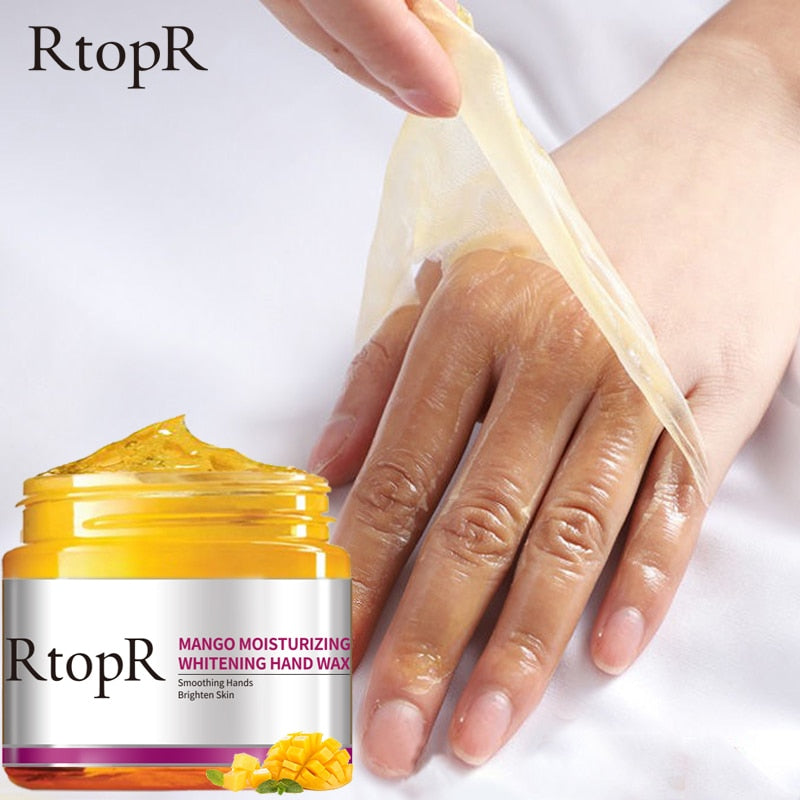 RtopR by Traci K Beauty -Mango Whitening Hands Mask Wax Moisturizing Repair Exfoliating Calluses Filming Anti-Aging Skin Cream For Women Beauty Health
