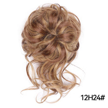 Load image into Gallery viewer, Traci K Beauty Chignon Hair Extension Curly Fake Hair Bun Short Messy Hair Bun Donuts Elastic Drawstring Ponytail Women