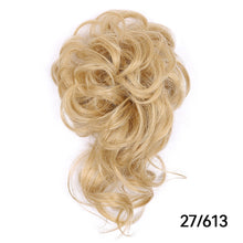 Load image into Gallery viewer, Traci K Beauty Chignon Hair Extension Curly Fake Hair Bun Short Messy Hair Bun Donuts Elastic Drawstring Ponytail Women