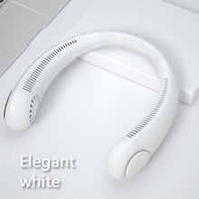 Load image into Gallery viewer, New Portable Hanging Neck Fan Bladeless Fan 3 Speed Adjustable Wearable Neckband Mute Fans USB Rechargeable Neck-mounted Cooler