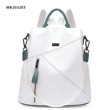 Load image into Gallery viewer, New Simple Fashion Multi-color Versatile Soft Leather Large-capacity Backpack Travel Bag