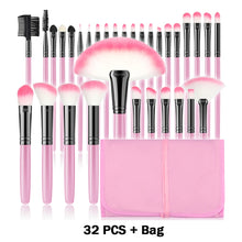 Load image into Gallery viewer, Traci K Beauty Professional (Vegan) 8PCS-32PCS Makeup Brush Set Cosmetic Makeup For Face Make Up Tools Women Beauty Professional Foundation Blush Eyeshadow