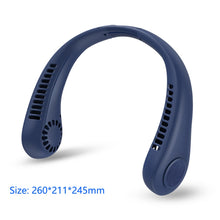 Load image into Gallery viewer, New Portable Hanging Neck Fan Bladeless Fan 3 Speed Adjustable Wearable Neckband Mute Fans USB Rechargeable Neck-mounted Cooler