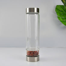 Load image into Gallery viewer, šTraci K Beauty Gem Water Bottle- Spiritual Healing Water Bottle Crystal Quartz Energy Stone Gravel Spa Health Sport Healing Cup Portable Large Capacity Drink