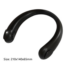 Load image into Gallery viewer, New Portable Hanging Neck Fan Bladeless Fan 3 Speed Adjustable Wearable Neckband Mute Fans USB Rechargeable Neck-mounted Cooler