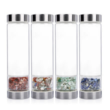 Load image into Gallery viewer, šTraci K Beauty Gem Water Bottle- Spiritual Healing Water Bottle Crystal Quartz Energy Stone Gravel Spa Health Sport Healing Cup Portable Large Capacity Drink