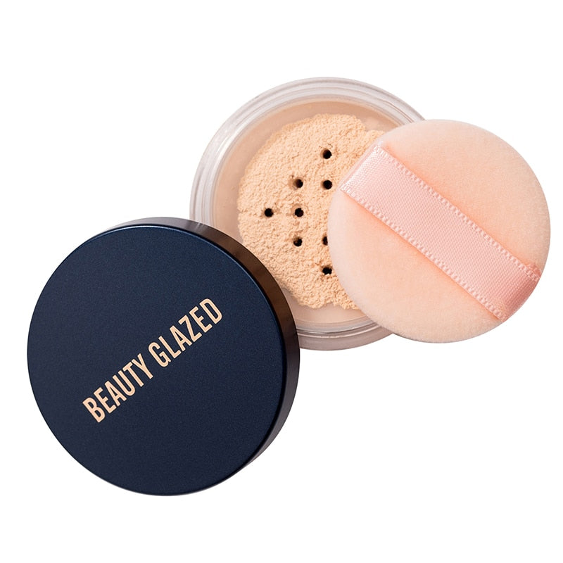Traci K BEAUTY GLAZED Face Loose Powder Mineral 2 Colors Waterproof Matte Setting Oil-control Professional Women’s Cosmetics Makeup