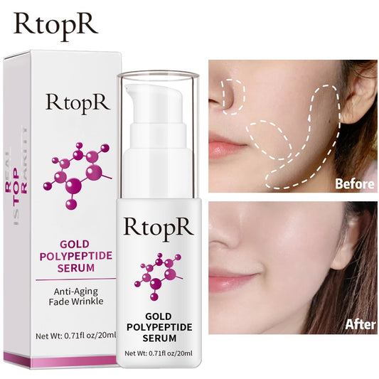 RtopR by Traci K Beauty -Gold Polypeptide Serum Repair Skin Anti-aging Hyaluronic Acid Whitening Skin Care Essence Face Care Anti Wrinkle 20ml