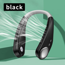Load image into Gallery viewer, New Portable Hanging Neck Fan Bladeless Fan 3 Speed Adjustable Wearable Neckband Mute Fans USB Rechargeable Neck-mounted Cooler