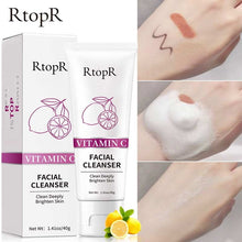 Load image into Gallery viewer, RtopR by Traci K Beauty Vitamin C Facial cleanser Clean Deeply  Acne Oil control Pore shrinkage firming skin care Facial cleaning
