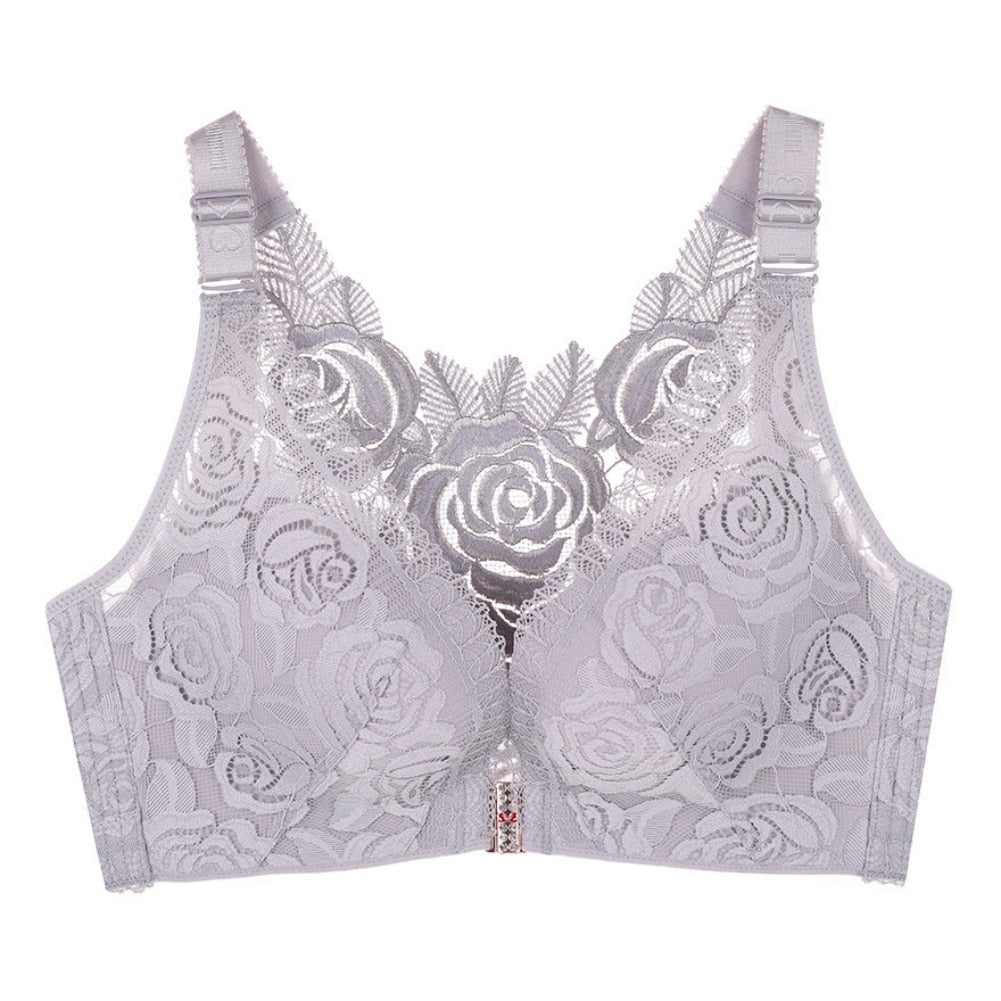 Women's Underwear Bra Top Sexy Beauty Back Lace Push-up Bras French Style Flower Bralette Hollow Embroidery Lingerie Tube Top